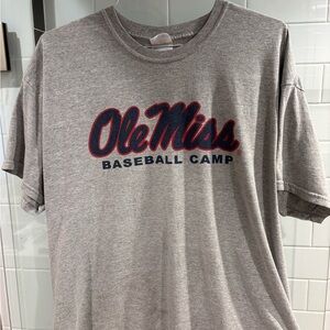 Ole Miss Baseball Gray T-Shirt